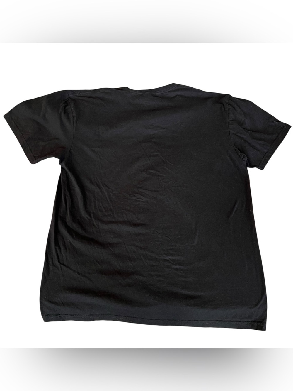 Black Tee with Metallic Balloon Dog Funny Graphic - Picture 2 of 4